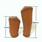 Bicycle Locking Grip Wear-Resistant Leather Non-Slip Grip Cover Mountain Bike Handlebar Lock-on Bike Handlebar Grips Locking Non-Slip-PU Bicycle Handle Grip Widen Holding Surface For Cycling Mountain And Bicycles Accessories Stevvex
