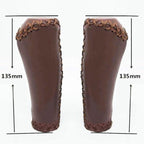 Bicycle Locking Grip Wear-Resistant Leather Non-Slip Grip Cover Mountain Bike Handlebar Lock-on Bike Handlebar Grips Locking Non-Slip-PU Bicycle Handle Grip Widen Holding Surface For Cycling Mountain And Bicycles Accessories Stevvex