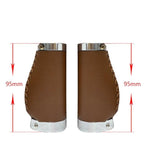Bicycle Locking Grip Wear-Resistant Leather Non-Slip Grip Cover Mountain Bike Handlebar Lock-on Bike Handlebar Grips Locking Non-Slip-PU Bicycle Handle Grip Widen Holding Surface For Cycling Mountain And Bicycles Accessories Stevvex
