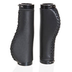 Bicycle Locking Grip Wear-Resistant Leather Non-Slip Grip Cover Mountain Bike Handlebar Lock-on Bike Handlebar Grips Locking Non-Slip-PU Bicycle Handle Grip Widen Holding Surface For Cycling Mountain And Bicycles Accessories Stevvex