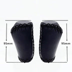 Bicycle Locking Grip Wear-Resistant Leather Non-Slip Grip Cover Mountain Bike Handlebar Lock-on Bike Handlebar Grips Locking Non-Slip-PU Bicycle Handle Grip Widen Holding Surface For Cycling Mountain And Bicycles Accessories Stevvex