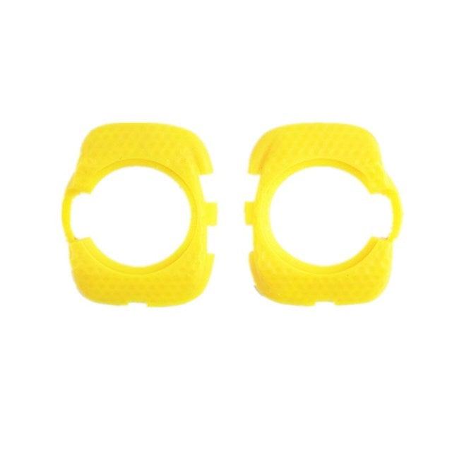 Bicycle Old Model New Model Pedal Bike Pair Pedals Cleats Protection Cover For Speed Play Cleat Covers For Pedal Systems Black And Yellow Stevvex