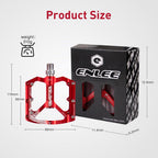 Bicycle Pedal CNC Aluminum Alloy Flat Bicycle Platform Pedal Light Non-Slip Pedal Mountain Bike Riding Pedal Mountain Bike Pedals Sealed Bearing Aluminum Alloy Flat Pedals Road Bicycle Pedals Stevvex