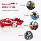 Bicycle Pedal CNC Aluminum Alloy Flat Bicycle Platform Pedal Light Non-Slip Pedal Mountain Bike Riding Pedal Mountain Bike Pedals Sealed Bearing Aluminum Alloy Flat Pedals Road Bicycle Pedals Stevvex