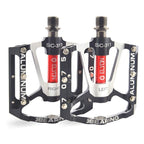 Bicycle pedal Flat Bike Pedals Road 3 Seal Bearings Mountain Bike aluminum Wide Platform Mountain Bike Pedals Flat Bicycle Pedals Lightweight Road Bike Pedals Fiber Sealed Bearing Flat Pedals Stevvex