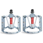Bicycle pedal Flat Bike Pedals Road 3 Seal Bearings Mountain Bike aluminum Wide Platform Mountain Bike Pedals Flat Bicycle Pedals Lightweight Road Bike Pedals Fiber Sealed Bearing Flat Pedals Stevvex