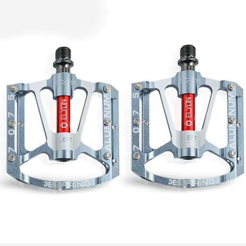 Bicycle pedal Flat Bike Pedals Road 3 Seal Bearings Mountain Bike aluminum Wide Platform Mountain Bike Pedals Flat Bicycle Pedals Lightweight Road Bike Pedals Fiber Sealed Bearing Flat Pedals Stevvex