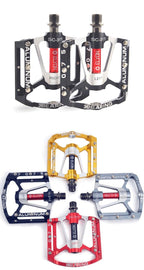 Bicycle pedal Flat Bike Pedals Road 3 Seal Bearings Mountain Bike aluminum Wide Platform Mountain Bike Pedals Flat Bicycle Pedals Lightweight Road Bike Pedals Fiber Sealed Bearing Flat Pedals Stevvex