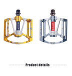 Bicycle pedal Flat Bike Pedals Road 3 Seal Bearings Mountain Bike aluminum Wide Platform Mountain Bike Pedals Flat Bicycle Pedals Lightweight Road Bike Pedals Fiber Sealed Bearing Flat Pedals Stevvex