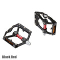 Bicycle Pedal Wear Resistance Anti Slip Aluminum Alloy Frame Safe High Lubrication Bike Accessories For Mountain Aluminum Alloy Bicycle Pedals Mountain Bike Pedal With Removable Anti-Skid Nails Stevvex