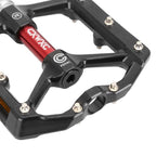 Bicycle Pedal Wear Resistance Anti Slip Aluminum Alloy Frame Safe High Lubrication Bike Accessories For Mountain Aluminum Alloy Bicycle Pedals Mountain Bike Pedal With Removable Anti-Skid Nails Stevvex
