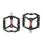 Bicycle Pedal Wear Resistance Anti Slip Aluminum Alloy Frame Safe High Lubrication Bike Accessories For Mountain Aluminum Alloy Bicycle Pedals Mountain Bike Pedal With Removable Anti-Skid Nails Stevvex