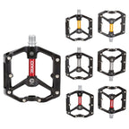 Bicycle Pedal Wear Resistance Anti Slip Aluminum Alloy Frame Safe High Lubrication Bike Accessories For Mountain Aluminum Alloy Bicycle Pedals Mountain Bike Pedal With Removable Anti-Skid Nails Stevvex