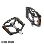Bicycle Pedal Wear Resistance Anti Slip Aluminum Alloy Frame Safe High Lubrication Bike Accessories For Mountain Aluminum Alloy Bicycle Pedals Mountain Bike Pedal With Removable Anti-Skid Nails Stevvex