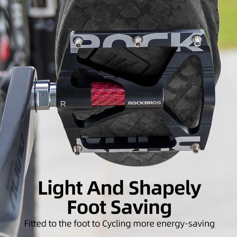 Bicycle Pedals Aluminum Alloy Ultralight Non-Slip Rainproof Reflective Bearing Road Bike Pedal Cycling Accessories Mountain Bike Pedals Ultra Strong Aluminum Alloy Flat Pedals Cycling Sealed Bearings Light Weight And Large Platform Stevvex