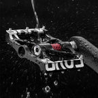 Bicycle Pedals Aluminum Alloy Ultralight Non-Slip Rainproof Reflective Bearing Road Bike Pedal Cycling Accessories Mountain Bike Pedals Ultra Strong Aluminum Alloy Flat Pedals Cycling Sealed Bearings Light Weight And Large Platform Stevvex
