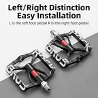Bicycle Pedals Aluminum Alloy Ultralight Non-Slip Rainproof Reflective Bearing Road Bike Pedal Cycling Accessories Mountain Bike Pedals Ultra Strong Aluminum Alloy Flat Pedals Cycling Sealed Bearings Light Weight And Large Platform Stevvex