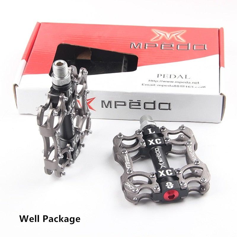 Bicycle Pedals Sealed 2 Bearing Cleats Pegs Road Mountain Bike Pedal Aluminum Alloy Anti-slip Cycling Parts Mountain Bike Pedals Bicycle Flat Pedals Aluminum Sealed Bearing Lightweight Platform For Road Mountain Stevvex