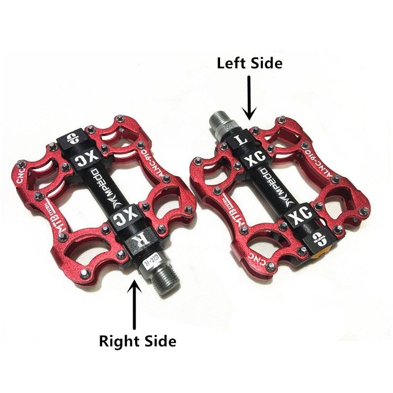 Bicycle Pedals Sealed 2 Bearing Cleats Pegs Road Mountain Bike Pedal Aluminum Alloy Anti-slip Cycling Parts Mountain Bike Pedals Bicycle Flat Pedals Aluminum Sealed Bearing Lightweight Platform For Road Mountain Stevvex