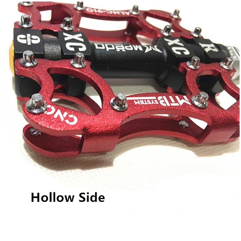 Bicycle Pedals Sealed 2 Bearing Cleats Pegs Road Mountain Bike Pedal Aluminum Alloy Anti-slip Cycling Parts Mountain Bike Pedals Bicycle Flat Pedals Aluminum Sealed Bearing Lightweight Platform For Road Mountain Stevvex