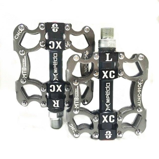 Bicycle Pedals Sealed 2 Bearing Cleats Pegs Road Mountain Bike Pedal Aluminum Alloy Anti-slip Cycling Parts Mountain Bike Pedals Bicycle Flat Pedals Aluminum Sealed Bearing Lightweight Platform For Road Mountain Stevvex