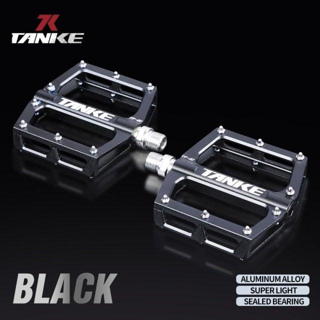 Bicycle pedals Ultralight Aluminum Alloy Colorful Hollow Anti-Skid Bearing Mountain Bike Foot pedal Pedals Aluminum Road Bike Pedals Sealed Bearing Bicycle Lightweight Platform Flat Pedals For Road Bikes Stevvex
