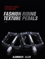 Bicycle pedals Ultralight Aluminum Alloy Colorful Hollow Anti-Skid Bearing Mountain Bike Foot pedal Pedals Aluminum Road Bike Pedals Sealed Bearing Bicycle Lightweight Platform Flat Pedals For Road Bikes Stevvex