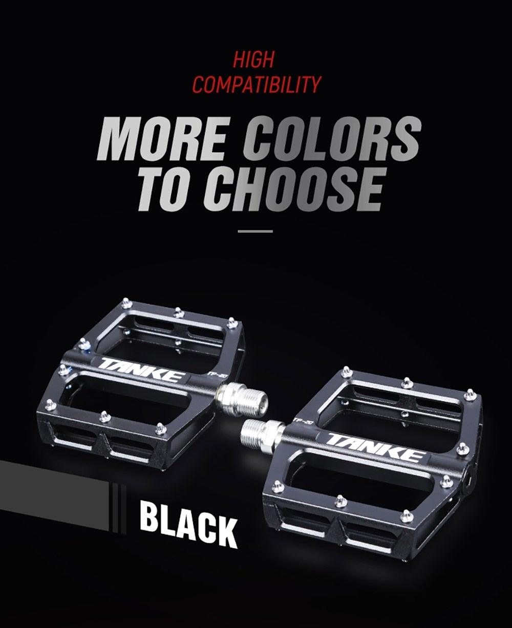 Bicycle pedals Ultralight Aluminum Alloy Colorful Hollow Anti-Skid Bearing Mountain Bike Foot pedal Pedals Aluminum Road Bike Pedals Sealed Bearing Bicycle Lightweight Platform Flat Pedals For Road Bikes Stevvex