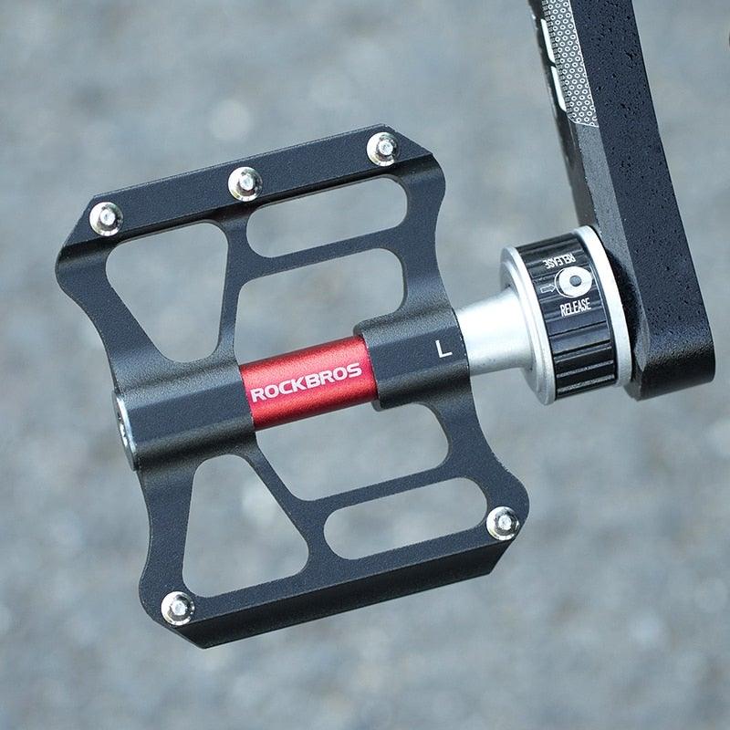 Bicycle Peddals Quick Release Rainproof Seal Bearing 8.2cm Widened Non-slip Chrome Molybdenum Bike   Mountain Bike Pedals Pedals Aluminum Bicycle Flat Platform Pedals Lightweight Non-Slip Sealed Bearing For Road Mountain Stevvex