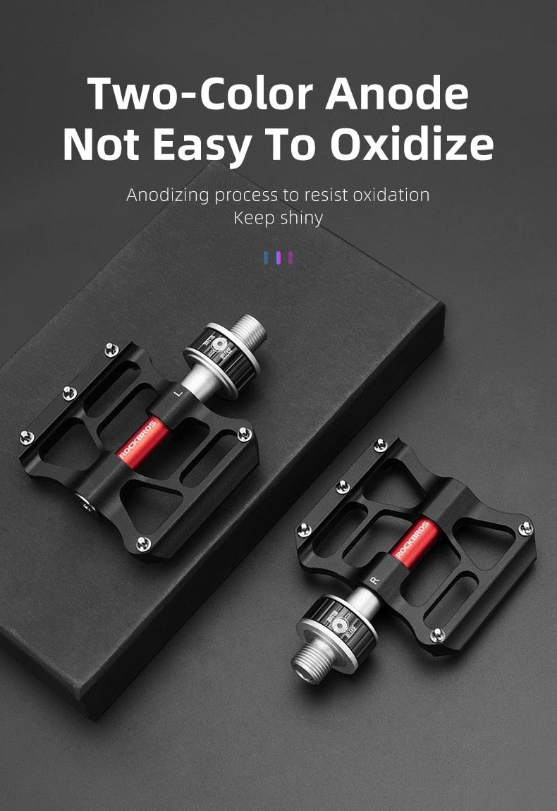 Bicycle Peddals Quick Release Rainproof Seal Bearing 8.2cm Widened Non-slip Chrome Molybdenum Bike   Mountain Bike Pedals Pedals Aluminum Bicycle Flat Platform Pedals Lightweight Non-Slip Sealed Bearing For Road Mountain Stevvex