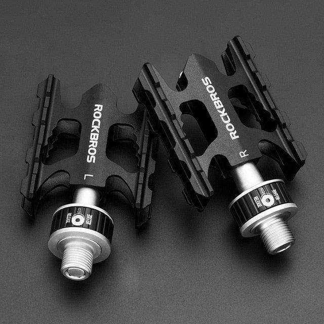 Bicycle Peddals Quick Release Rainproof Seal Bearing 8.2cm Widened Non-slip Chrome Molybdenum Bike   Mountain Bike Pedals Pedals Aluminum Bicycle Flat Platform Pedals Lightweight Non-Slip Sealed Bearing For Road Mountain Stevvex