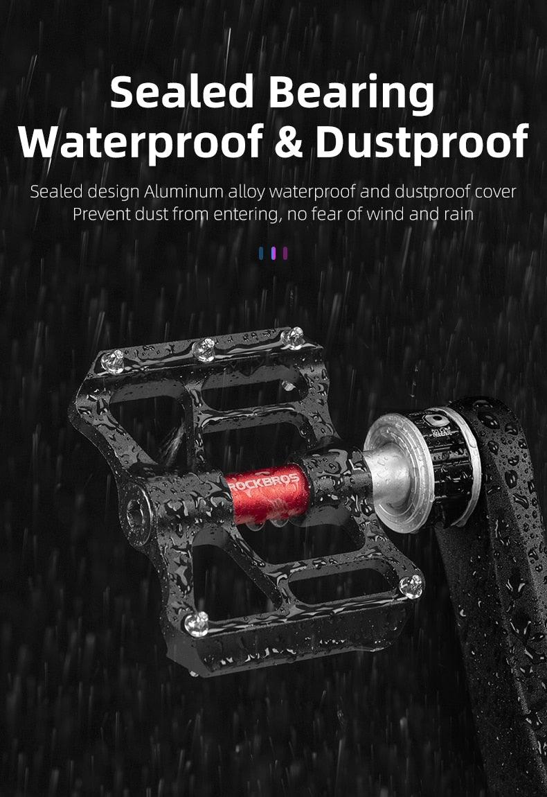 Bicycle Peddals Quick Release Rainproof Seal Bearing 8.2cm Widened Non-slip Chrome Molybdenum Bike   Mountain Bike Pedals Pedals Aluminum Bicycle Flat Platform Pedals Lightweight Non-Slip Sealed Bearing For Road Mountain Stevvex