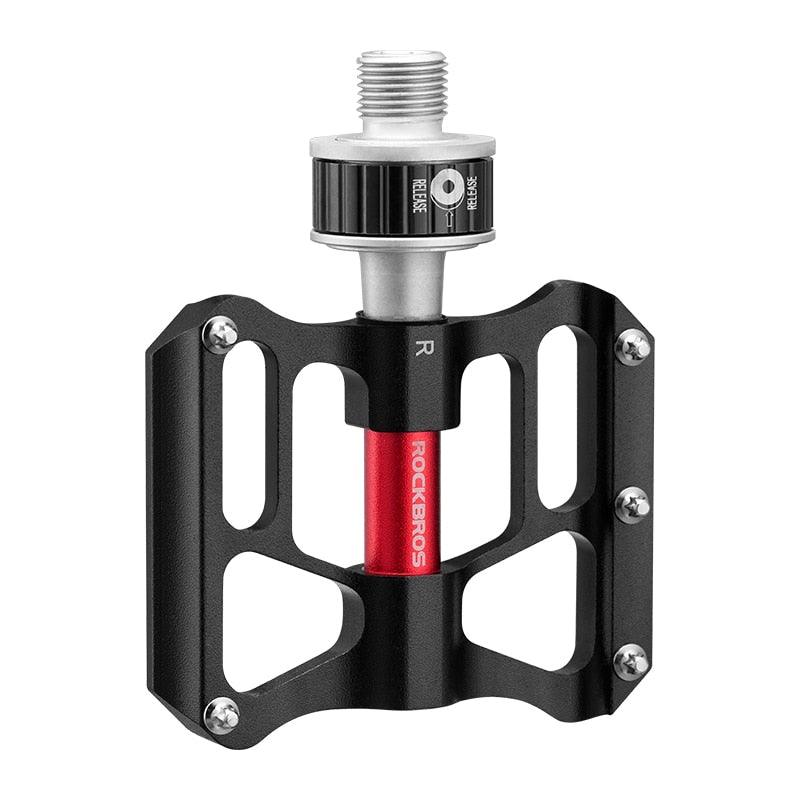 Bicycle Peddals Quick Release Rainproof Seal Bearing 8.2cm Widened Non-slip Chrome Molybdenum Bike   Mountain Bike Pedals Pedals Aluminum Bicycle Flat Platform Pedals Lightweight Non-Slip Sealed Bearing For Road Mountain Stevvex