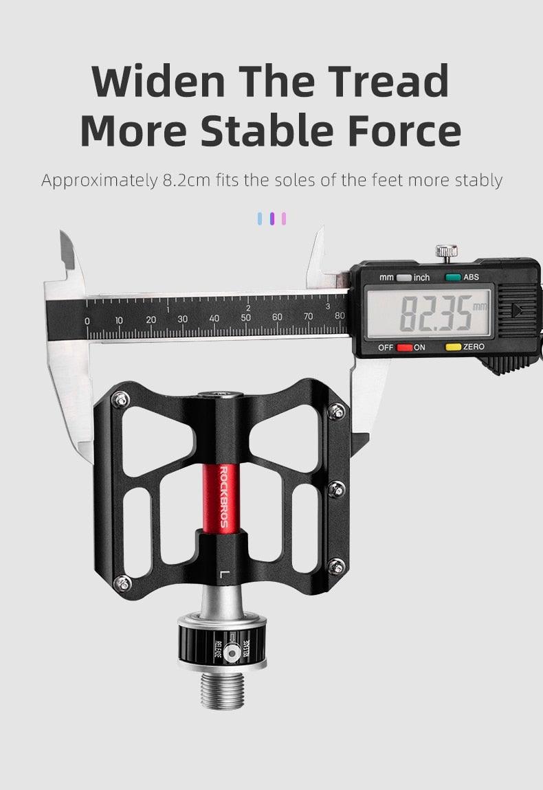 Bicycle Peddals Quick Release Rainproof Seal Bearing 8.2cm Widened Non-slip Chrome Molybdenum Bike   Mountain Bike Pedals Pedals Aluminum Bicycle Flat Platform Pedals Lightweight Non-Slip Sealed Bearing For Road Mountain Stevvex