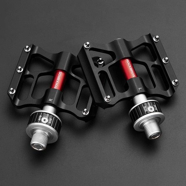 Bicycle Peddals Quick Release Rainproof Seal Bearing 8.2cm Widened Non-slip Chrome Molybdenum Bike   Mountain Bike Pedals Pedals Aluminum Bicycle Flat Platform Pedals Lightweight Non-Slip Sealed Bearing For Road Mountain Stevvex
