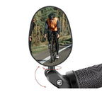 Bicycle Rearview Mirror Rotation Adjustable Rear View Road Wide Range Back Bicycle Handlebar Mirror HD Wide Angle Bicycle Rear View Mirrors Adjustable Rotation Handlebar Convex Mirror For Bike Cycling Stevvex