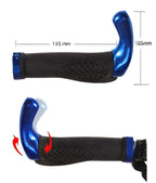 Bicycle Skid-Proof Grips Bicycle Grip Handlebar End Cap Aluminium Alloy Lock Mountain Handle Bar Grip Anti-Skid Rubber Ergonomic Anti-slip Handlebar Grips For Bicycle Mountain Bike Handle Bar With Non-Slip Grip Stevvex