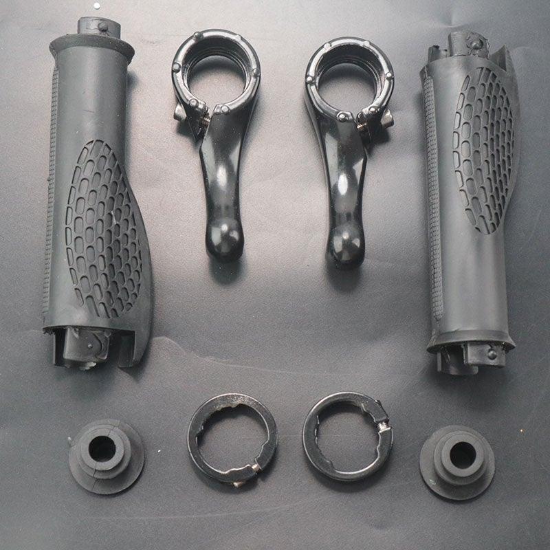 Bicycle Skid-Proof Grips Bicycle Grip Handlebar End Cap Aluminium Alloy Lock Mountain Handle Bar Grip Anti-Skid Rubber Ergonomic Anti-slip Handlebar Grips For Bicycle Mountain Bike Handle Bar With Non-Slip Grip Stevvex