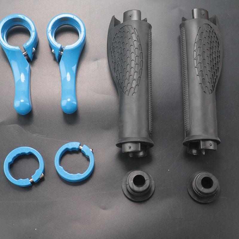 Bicycle Skid-Proof Grips Bicycle Grip Handlebar End Cap Aluminium Alloy Lock Mountain Handle Bar Grip Anti-Skid Rubber Ergonomic Anti-slip Handlebar Grips For Bicycle Mountain Bike Handle Bar With Non-Slip Grip Stevvex