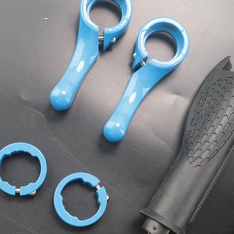 Bicycle Skid-Proof Grips Bicycle Grip Handlebar End Cap Aluminium Alloy Lock Mountain Handle Bar Grip Anti-Skid Rubber Ergonomic Anti-slip Handlebar Grips For Bicycle Mountain Bike Handle Bar With Non-Slip Grip Stevvex