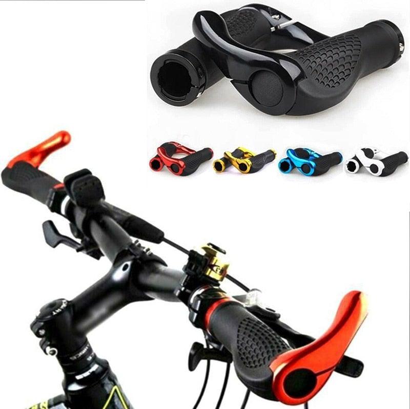 Bicycle Skid-Proof Grips Bicycle Grip Handlebar End Cap Aluminium Alloy Lock Mountain Handle Bar Grip Anti-Skid Rubber Ergonomic Anti-slip Handlebar Grips For Bicycle Mountain Bike Handle Bar With Non-Slip Grip Stevvex