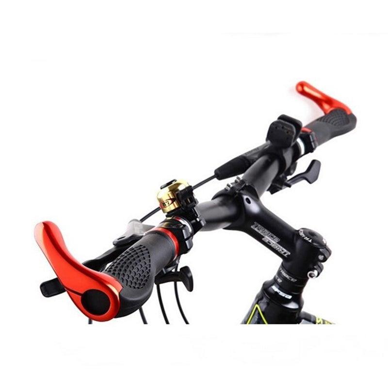 Bicycle Skid-Proof Grips Bicycle Grip Handlebar End Cap Aluminium Alloy Lock Mountain Handle Bar Grip Anti-Skid Rubber Ergonomic Anti-slip Handlebar Grips For Bicycle Mountain Bike Handle Bar With Non-Slip Grip Stevvex