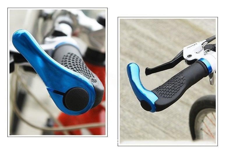 Bicycle Skid-Proof Grips Bicycle Grip Handlebar End Cap Aluminium Alloy Lock Mountain Handle Bar Grip Anti-Skid Rubber Ergonomic Anti-slip Handlebar Grips For Bicycle Mountain Bike Handle Bar With Non-Slip Grip Stevvex