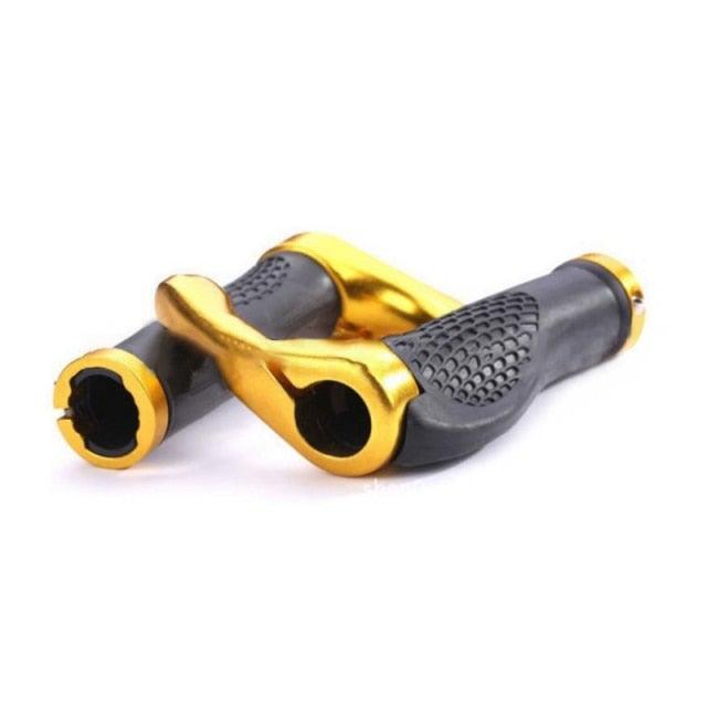 Bicycle Skid-Proof Grips Bicycle Grip Handlebar End Cap Aluminium Alloy Lock Mountain Handle Bar Grip Anti-Skid Rubber Ergonomic Anti-slip Handlebar Grips For Bicycle Mountain Bike Handle Bar With Non-Slip Grip Stevvex