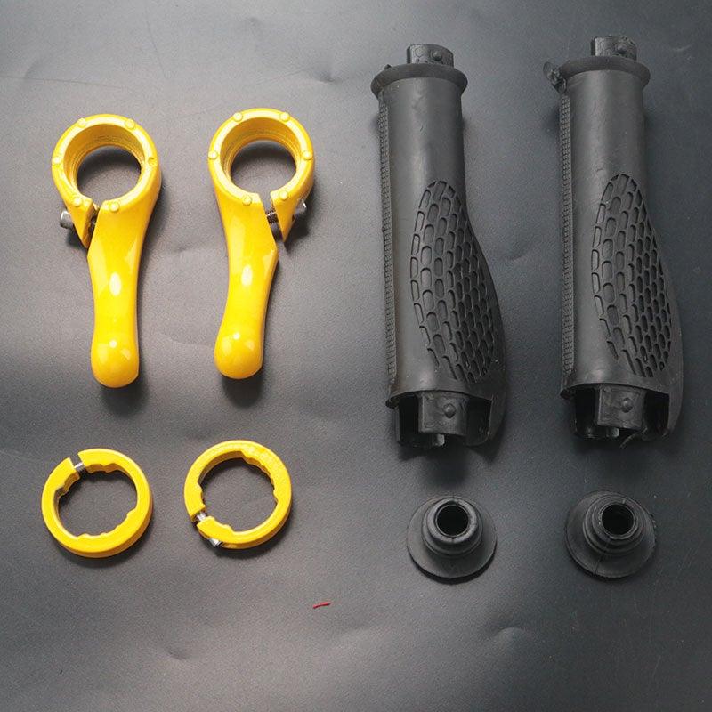 Bicycle Skid-Proof Grips Bicycle Grip Handlebar End Cap Aluminium Alloy Lock Mountain Handle Bar Grip Anti-Skid Rubber Ergonomic Anti-slip Handlebar Grips For Bicycle Mountain Bike Handle Bar With Non-Slip Grip Stevvex