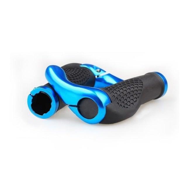 Bicycle Skid-Proof Grips Bicycle Grip Handlebar End Cap Aluminium Alloy Lock Mountain Handle Bar Grip Anti-Skid Rubber Ergonomic Anti-slip Handlebar Grips For Bicycle Mountain Bike Handle Bar With Non-Slip Grip Stevvex