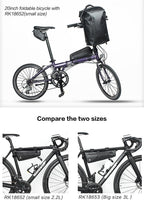 Bicycle Triangle Bag Bike Frame Front Tube Bag Waterproof Cycling Bag Battery Packing Pouch Accessories  Bike Bag Bike Frame Bag Waterproof Bike Triangle Bag Bicycle Pouch Under Tube Bag Professional Cycling Accessories