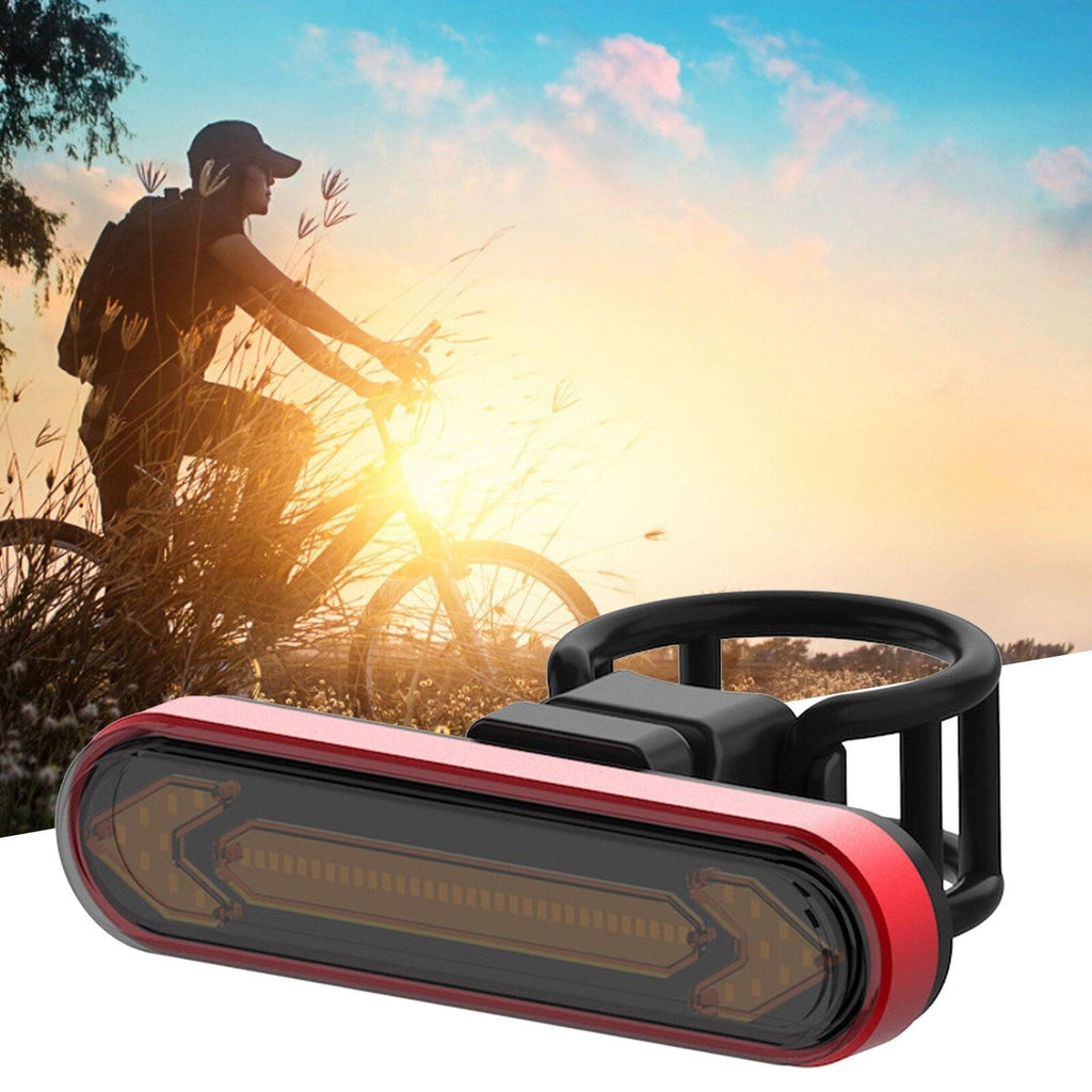 tBicycle Turn Signal Taillight USB Rechargeable Bicycle Tail Rear Light Turn Signal Braking Warning Wireless LED Ultra Bright LED Safety Warning Bike Brake Rear Lights Wireless Remote Control Modes Waterproof Suitable For Mountain Bike Road Bicycle Stevvex