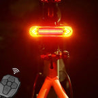 tBicycle Turn Signal Taillight USB Rechargeable Bicycle Tail Rear Light Turn Signal Braking Warning Wireless LED Ultra Bright LED Safety Warning Bike Brake Rear Lights Wireless Remote Control Modes Waterproof Suitable For Mountain Bike Road Bicycle Stevvex