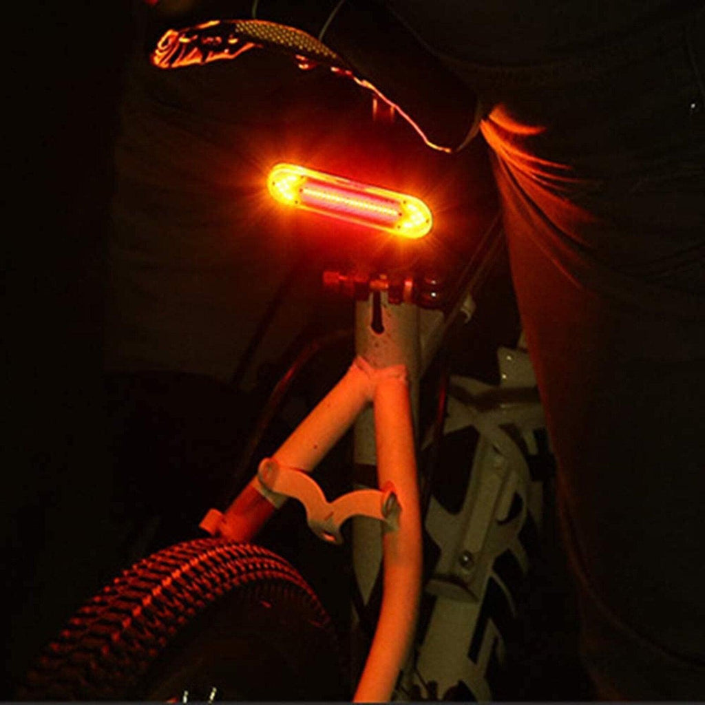 tBicycle Turn Signal Taillight USB Rechargeable Bicycle Tail Rear Light Turn Signal Braking Warning Wireless LED Ultra Bright LED Safety Warning Bike Brake Rear Lights Wireless Remote Control Modes Waterproof Suitable For Mountain Bike Road Bicycle Stevvex